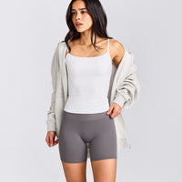 SoftMotion™ Strappy Vest with Built in Bra Shelf | White