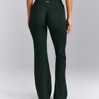 SoftMotion™ Wrap Flared Pants | Emerald Noir