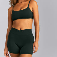 SoftMotion™ Wrap Shorts 6" | Emerald Noir