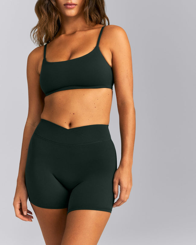 SoftMotion™ Wrap Shorts 6" | Emerald Noir