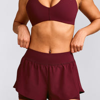 UnifiedMove™ Double Layer Shorts 5" with Reflective Logo | Rosewood