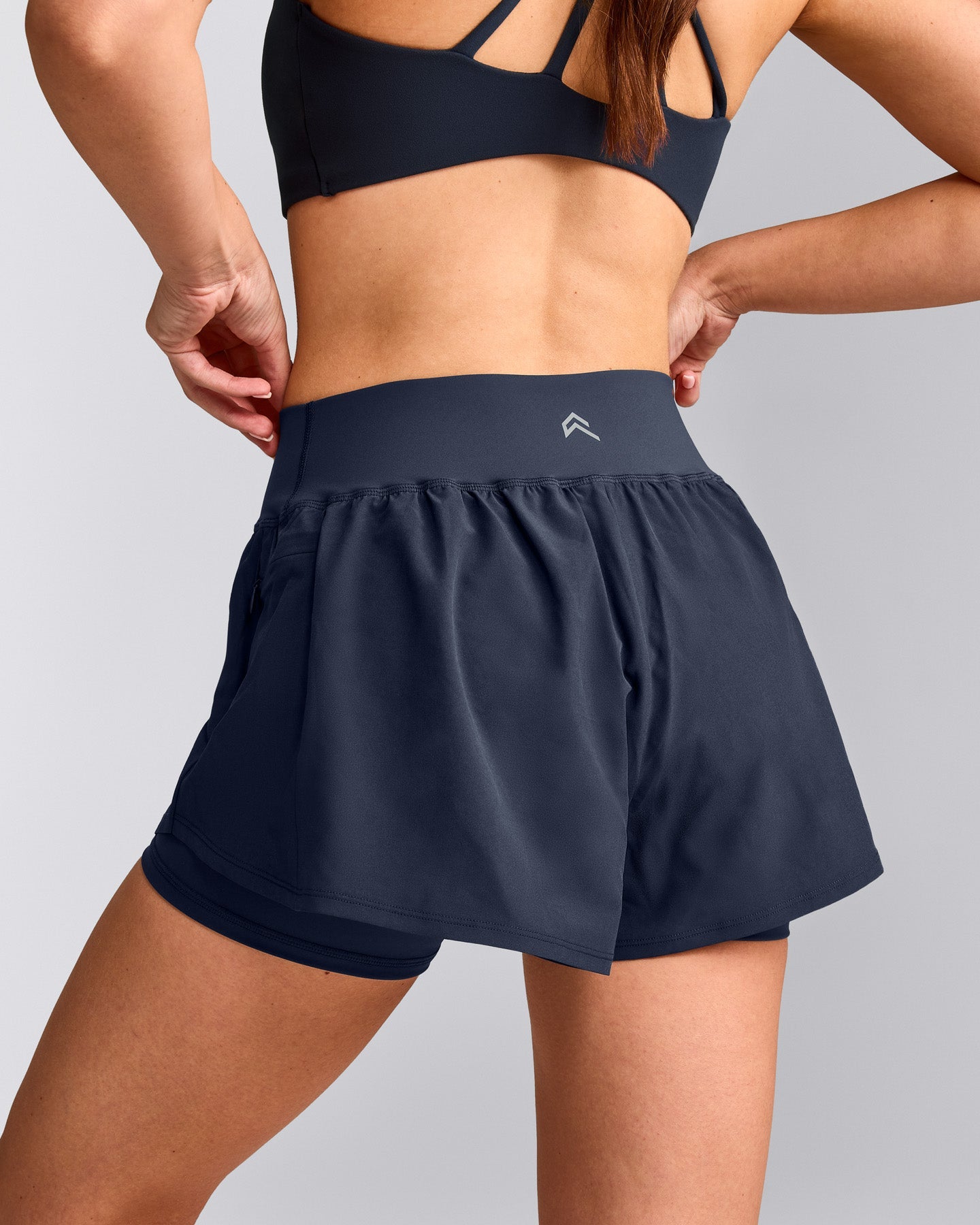 UnifiedMove™ Double Layer Shorts 5" with Reflective Logo | True Blue