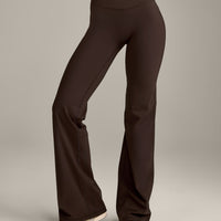 UnifiedMove Wrap Flared Bottoms with Reflective Logo | 70% Cocoa
