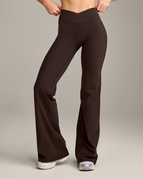 Oner Modal UnifiedMove Wrap Flared Bottoms with Reflective Logo | 70% Cocoa