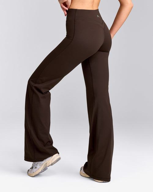 UnifiedMove™ Wrap Flared Bottoms with Reflective Logo | 70% Cocoa