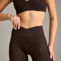 UnifiedMove Wrap Flared Bottoms with Reflective Logo | 70% Cocoa