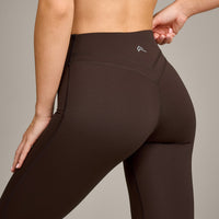 UnifiedMove Wrap Flared Bottoms with Reflective Logo | 70% Cocoa