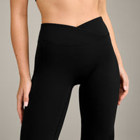 UnifiedMove Wrap Flared Bottoms with Reflective Logo | Black