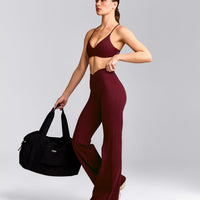 UnifiedMove™ Wrap Flared Bottoms with Reflective Logo | Rosewood