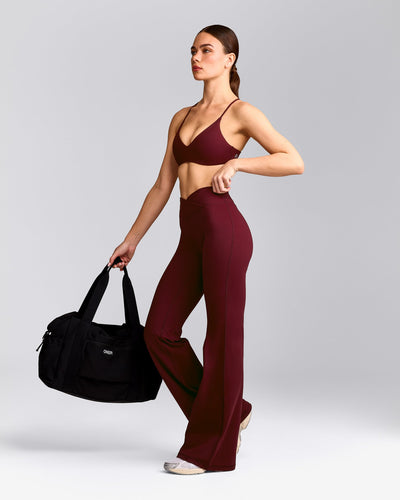 UnifiedMove™ Wrap Flared Bottoms with Reflective Logo | Rosewood
