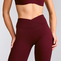 UnifiedMove™ Wrap Flared Bottoms with Reflective Logo | Rosewood