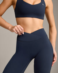 UnifiedMove Wrap Flared Bottoms with Reflective Logo | True Blue