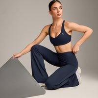 UnifiedMove Wrap Flared Bottoms with Reflective Logo | True Blue