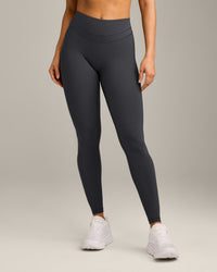 UnifiedMove™ High Waisted Leggings with Reflective Logo | Coal