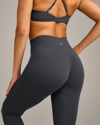 UnifiedMove™ High Waisted Leggings with Reflective Logo | Coal