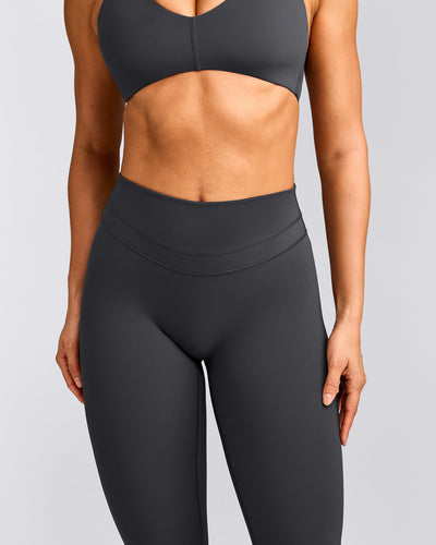 UnifiedMove™ High Waisted Leggings with Reflective Logo | Coal