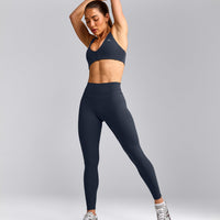 UnifiedMove™ High Waisted Leggings with Reflective Logo | True Blue