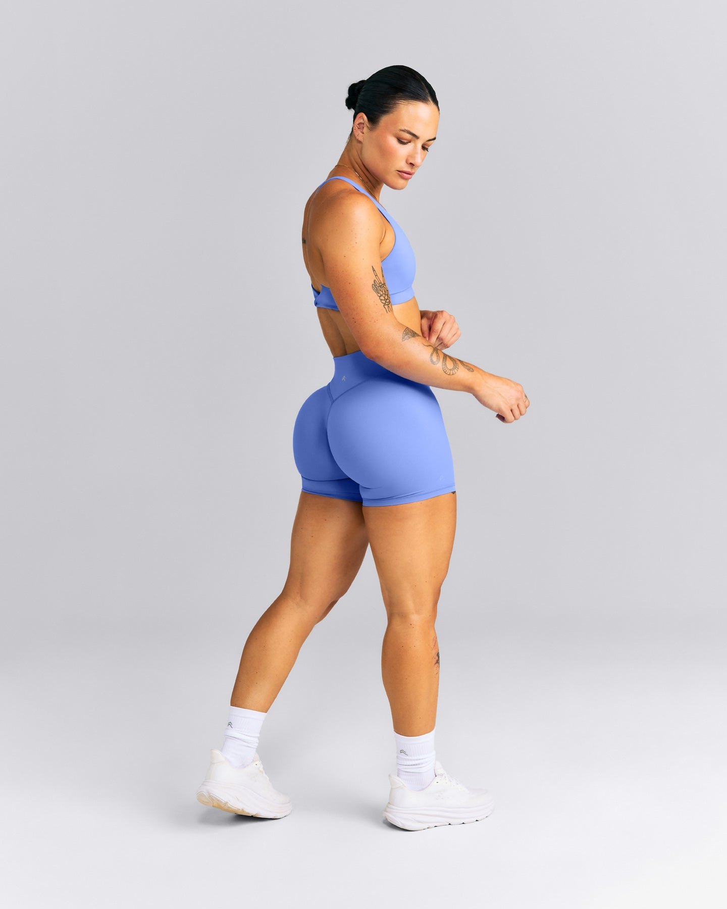 UnifiedMove™ High Waist Shorts 6" New Branding | Glaucous Blue