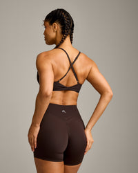 UnifiedMove™ Micro Bralette with Reflective Logo | 70% Cocoa