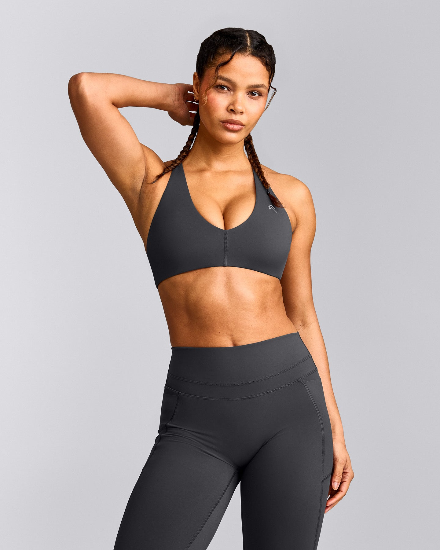 UnifiedMove™ Micro Bralette with Reflective Logo | Coal