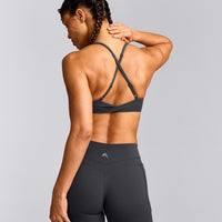 UnifiedMove™ Micro Bralette with Reflective Logo | Coal