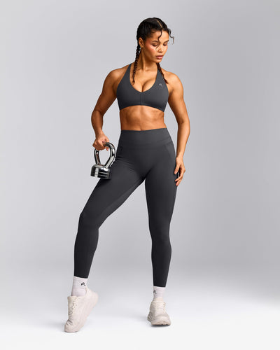 UnifiedMove™ Micro Bralette with Reflective Logo | Coal