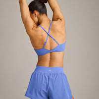 UnifiedMove™ Micro Bralette with Reflective Logo | Glaucous Blue
