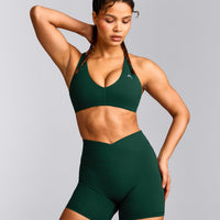 UnifiedMove™ Micro Bralette with Reflective Logo | Racing Green