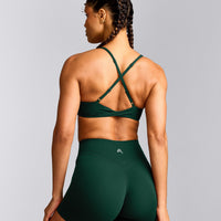 UnifiedMove™ Micro Bralette with Reflective Logo | Racing Green