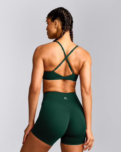 UnifiedMove™ Micro Bralette with Reflective Logo | Racing Green