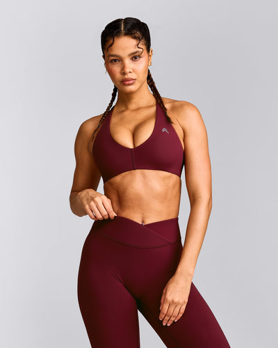 UnifiedMove™ Micro Bralette with Reflective Logo | Rosewood
