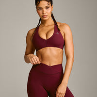 UnifiedMove™ Micro Bralette with Reflective Logo | Rosewood