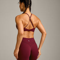 UnifiedMove™ Micro Bralette with Reflective Logo | Rosewood