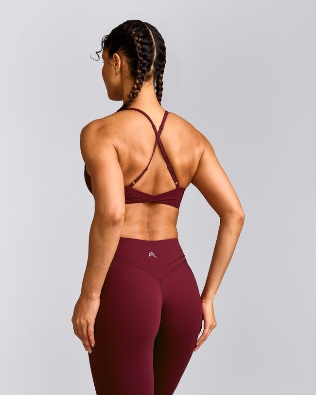 UnifiedMove™ Micro Bralette with Reflective Logo | Rosewood