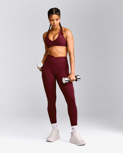 UnifiedMove™ Micro Bralette with Reflective Logo | Rosewood
