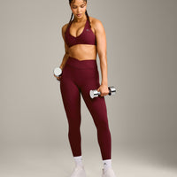 UnifiedMove™ Micro Bralette with Reflective Logo | Rosewood