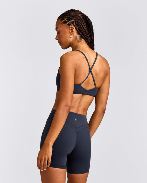 UnifiedMove™ Micro Bralette with Reflective Logo | True Blue