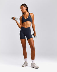 UnifiedMove™ Micro Bralette with Reflective Logo | True Blue
