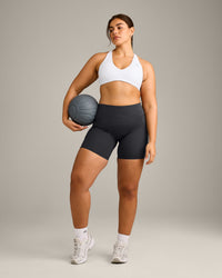 UnifiedMove Micro Bralette with Reflective Logo | White