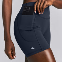 UnifiedMove™ High Waisted Pocket Shorts with Bonding | True Blue