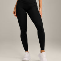 UnifiedMove High Waisted Pocket Leggings with Reflective Logo | Black