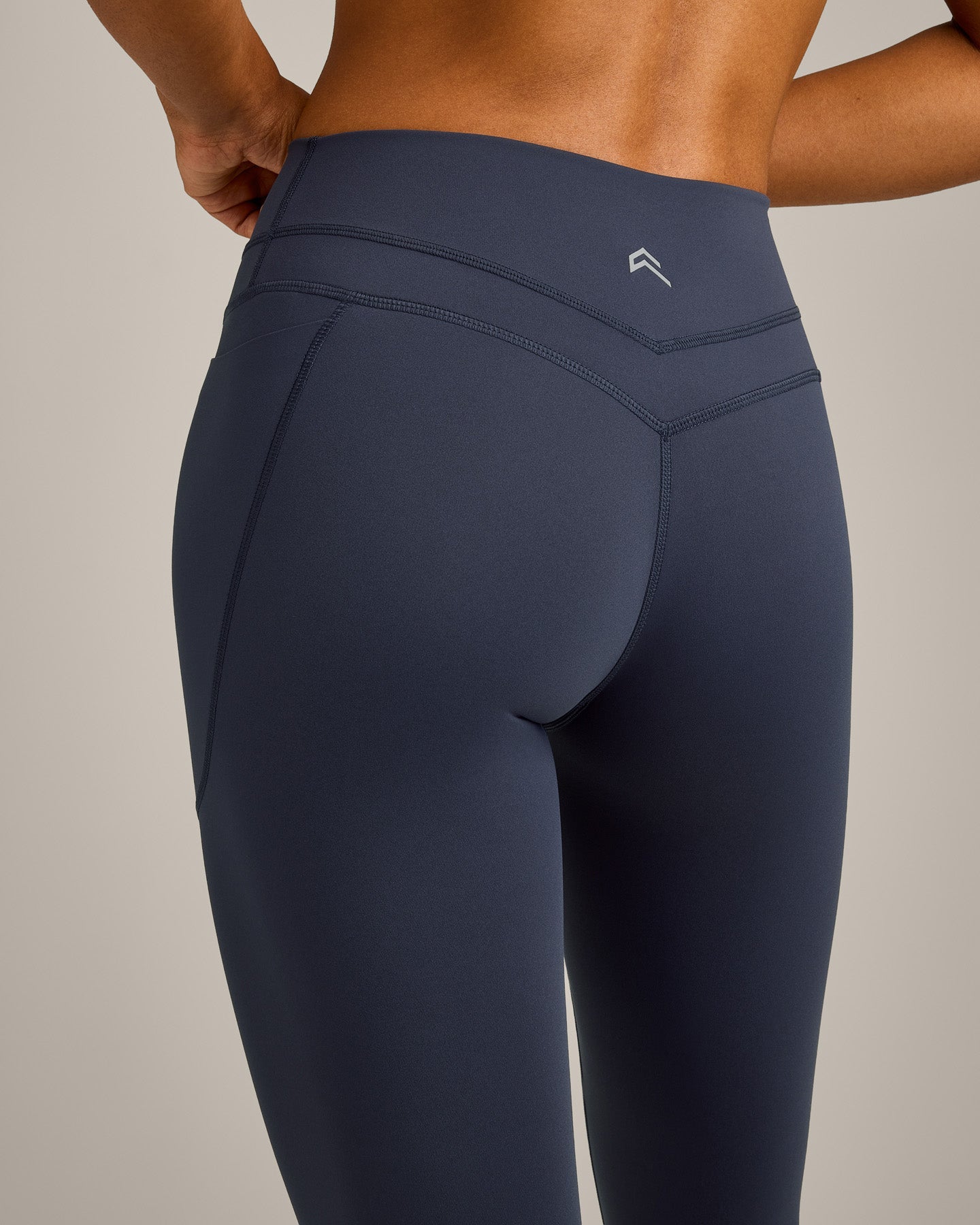 UnifiedMove High Waisted Pocket Leggings with Reflective Logo | True Blue