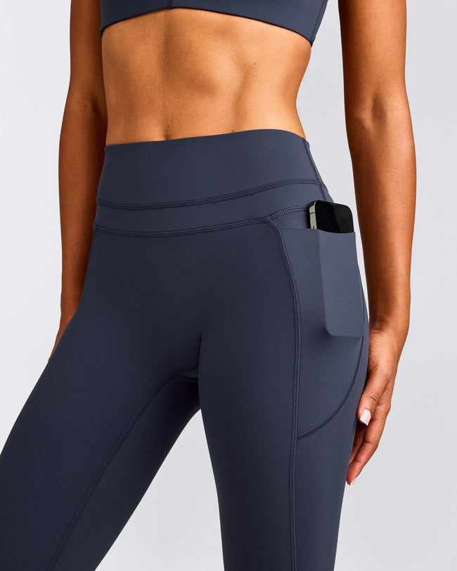 UnifiedMove™ High Waisted Pocket Leggings with Reflective Logo | True Blue