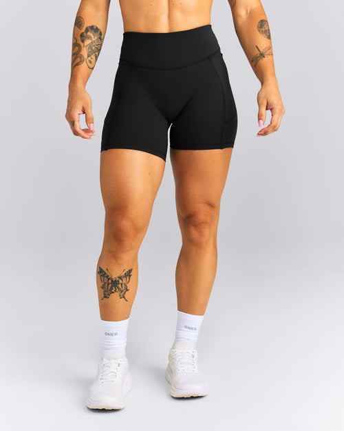 UnifiedMove™ High Waisted Pocket Shorts with Bonding | Black