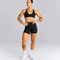 UnifiedMove™ High Waisted Pocket Shorts with Bonding New Branding | Black