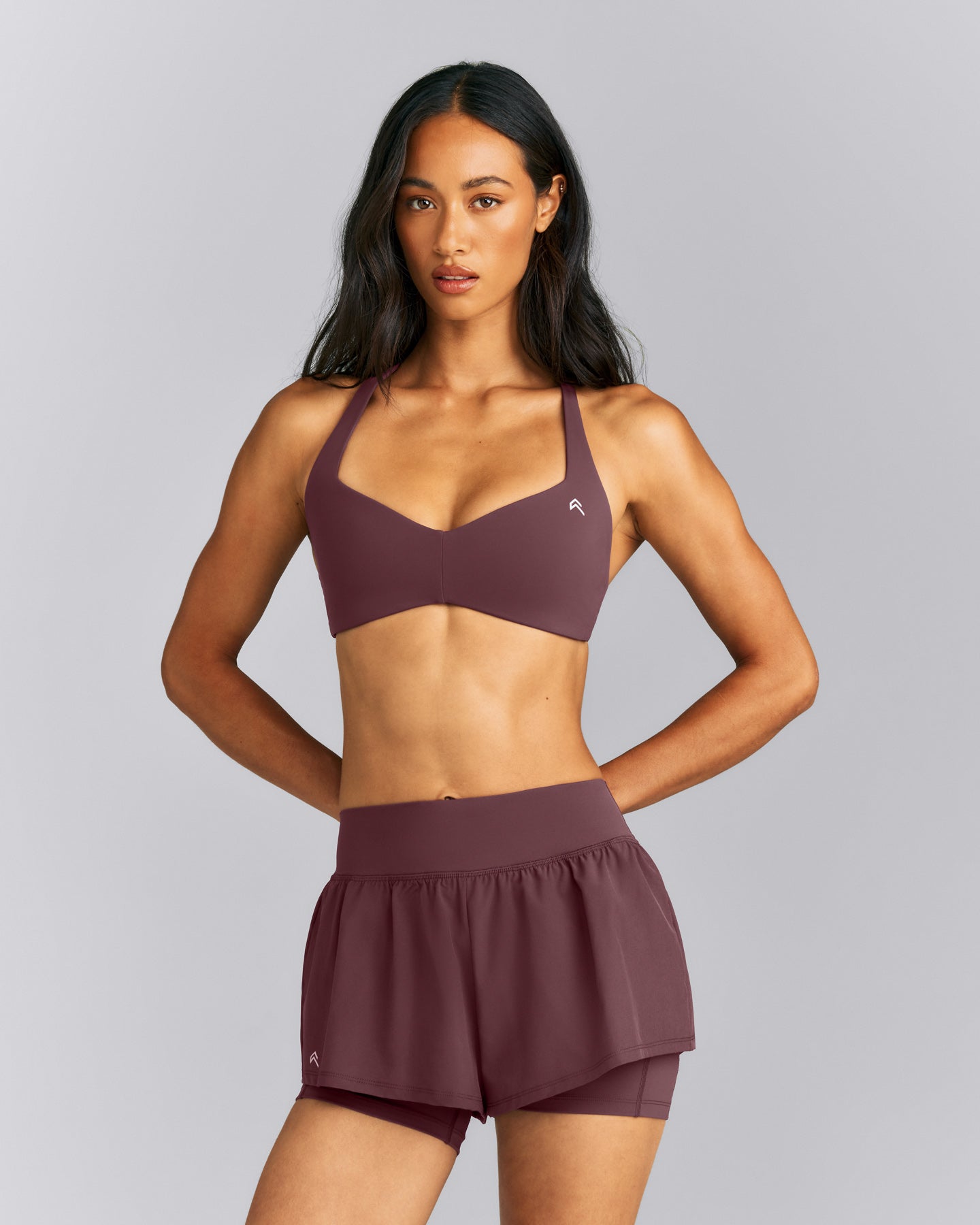 UnifiedMove™ T Back Minimal Bralette | Velvet Mocha