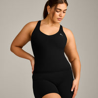 UnifiedMove™ V Neck Cross Back Vest with Reflective Logo | Black