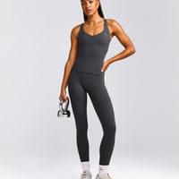 UnifiedMove™ V Neck Cross Back Vest with Reflective Logo | Coal