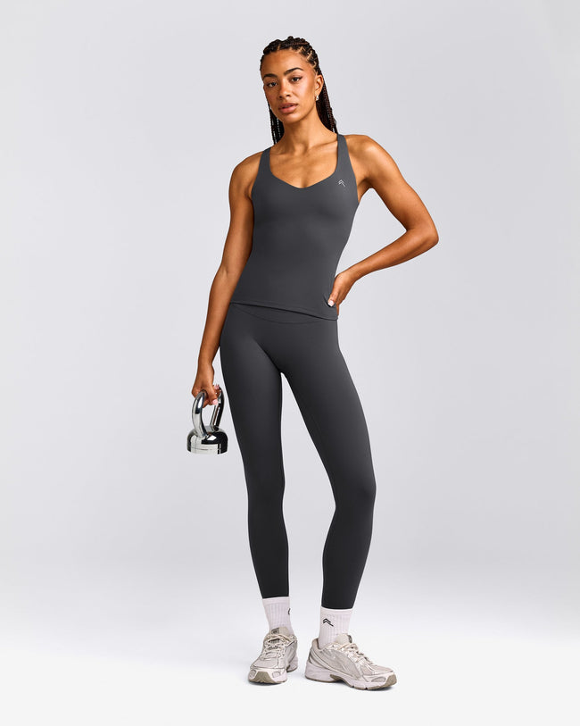UnifiedMove™ V Neck Cross Back Vest with Reflective Logo | Coal