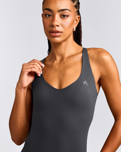 UnifiedMove™ V Neck Cross Back Vest with Reflective Logo | Coal